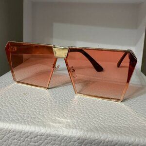 Women's Orange and Pink Sunglasses